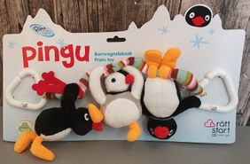 Vagnleksak 3-figurer Pingu